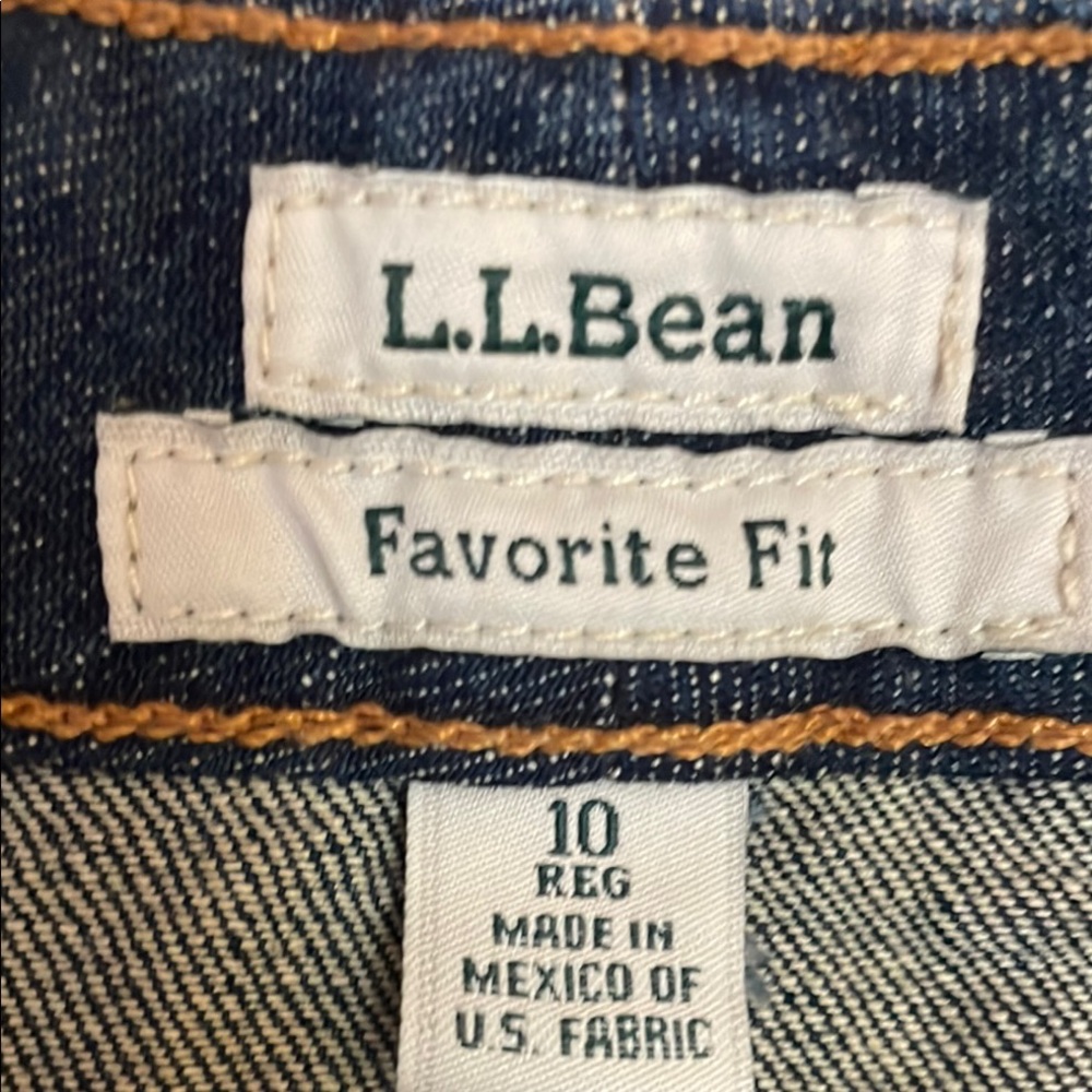 LL Bean Classic Denim Skirt (P13) - Picture 3 of 5